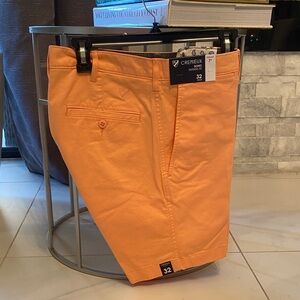 Daniel Cremieux Soho Tapered Fit Orange Shorts